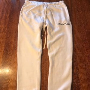 Fear Of God Essentials Sweatpants White Size Large